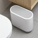 Ведро для мусора MBM HOME BP-14 пластиковое Бело-серое - изображение 10