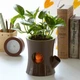 Умный вазон Qualy Log & Squirrel Tree Pot brown-green QL10075 - изображение 3