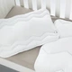 Набор детский в кроватку Comfort PAPAELLA одеяло 100х135 см и подушка 40х60 см, антиаллергенный зигзаг/белый - изображение 13