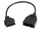 Діагностичний перехідник Autocom GM12 (OBD-1 12 pin) - OBD-2 16 pin (Lanos, Daewoo, Sens, ВАЗ, Таврія, Славута) GM 12 - зображення 1