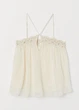 Майка H&M 40 Молочный 0768503_10 - изображение 1