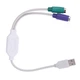 Перехідник для підключення клавіатур Lesko 2 PS/2-USB 2.0 - зображення 10