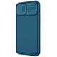 Карбоновая накладка Nillkin CamShield Pro Magnetic для iPhone 14 Blue - изображение 3
