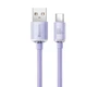 USB кабель с разъемом Type-C Baseus Crystal Shine Series Type-C (100W, 2m). Purple - изображение 3