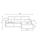 Кутовий диван Mango Mini Wersal 260x97x175 (MANGO_MINI_PRAWY) 164905 - изображение 2