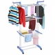 Складня сушилка для белья и одежды 3 Tiers Garment rack универсальная сушка вертикальная напольная три яруса GS-0280 - изображение 6
