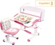 Комплект Evo-Kids BD-10 PN Стілець + стіл + полиця + лампа Рожевий (BD-10 PN з лампою) - зображення 1