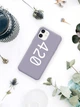 Чехол Pump Silicone Minimalistic Case for iPhone 12 mini 420 White Фиолетовый С рисунком - зображення 3