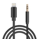 Аудіо-перехідник XoKo AUX-001 Lightning - Jack 3.5 мм Black - зображення 1