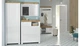Закритий стелаж Holten Black Red White 68.5x203.5x37 (S440-REG1D/200) 114909 - зображення 6