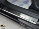 Накладки на пороги Chevrolet Aveo III 4D / 5D 2011- premium NataNiko P-CH02 - изображение 1