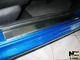 Накладки на пороги Peugeot 206 5D / 206+ 5D 1998- / 2009- premium NataNiko P-PE08 - изображение 1