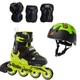 Детские ролики Rollerblade Microblade Neon Yellow 2021 3в1 36.5-40.5 - изображение 1