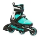 Дитячі ролики Rollerblade Microblade 3WD 2021 Aqua/White 36.5-40.5 - зображення 1