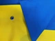 Прапор України 21*14 см із габардину для патріотів країни з паличкою - зображення 4