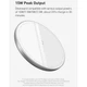 Беспроводное зарядное устройство Baseus Simple Mini Magnetic 15W 2A зарядка QI White (WXJK-F02) - изображение 6