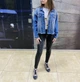 Женский джинсовый пиджак S р. ORMI 01076 - изображение 4