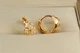 Серьги детские Xuping Jewelry триединство 0,8 см золотистые - изображение 2