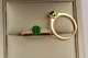 Кольцо Xuping Jewelry с зеленым камнем р 19 золотистое - изображение 2