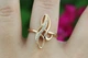 Кольцо Xuping Jewelry перстень витое с камнями р 16 золотистое - изображение 3