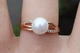 Кольцо Xuping Jewelry с жемчугом 7 мм р 20 золотистое - изображение 3
