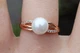 Кольцо Xuping Jewelry с жемчугом 7 мм р 19 золотистое - изображение 3