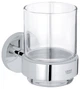 Стакан для зубных щеток подвесной GROHE Essentials хром стекло 40447001 - изображение 1