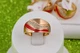 Кільце Xuping Jewelry широке гладке з червоною смугою р 18 - зображення 2
