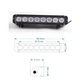 LED-прожектор фара 80W (10W х 8) 5760 LM светодиодная балка - изображение 8