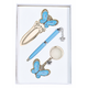 Ручка кулькова Langres набір ручка + брелок + закладка Синій Fly (LS.132001-02) - зображення 1
