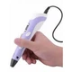 3D ручка з LCD дисплеєм Pen-3 3D принтер з трафаретами і набором пластику Фіолетовий - изображение 3
