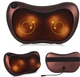 Массажная Подушка Massage Pillow QY-8028 Инфракрасный массажер для тела шеи и спины роликовий Коричневый - изображение 6