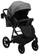 Коляска 2 в 1 Bair Kiwi шкіра 100% сірий 625452 - зображення 3