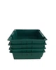 Ящик пластиковий з кришкою SKOBA PLAST (47*45*15,5 см) Зелений - зображення 6