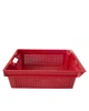 Ящик пластиковий перфорований SKOBA PLAST (60*40*20 см) Червоний - зображення 2