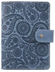 Обложка для паспорта из кожи Hi Art «Buta Art» PB-02/1 Shabby Lagoon Голубой - изображение 1