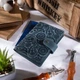Обкладинка для паспорта з шкіри Hi Art «Buta Art» PB-03S/1 Shabby Lagoon Блакитний - зображення 3
