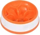 Миска-цветок для собак AnimAll 0273 круглая для медленного кормления PS8005 300 мл Оранжевая/белая (6914068020273) - изображение 1