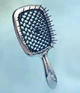 Расческа Janeke Superbrush Silver&Black серебро чёрная - изображение 2