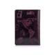 Обложка-органайзер для документов из кожи HiArt AD-01 7 Wonders of the World темно-фиолетовый Фиолетовый - изображение 2