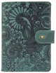 Обложка для паспорта из кожи Hi Art «Mehendi Art» PB-02/1 Shabby Alga Темно-зеленый - изображение 1