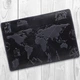 Обложка-органайзер для документов из кожи HiArt PC-03 Shabby Ink 7 wonders of the world Темно-синий - изображение 3
