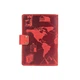 Обкладинка для паспорта з шкіри Hi Art «7 wonders of the world» PB-02/1 Shabby Red Berry Червоний - зображення 2