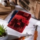 Обкладинка для паспорта з шкіри Hi Art «7 wonders of the world» PB-02/1 Shabby Red Berry Червоний - зображення 7