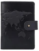 Обкладинка для паспорта з шкіри Hi Art «World Map» PB-03S/1 Shabby Night Чорний - зображення 1