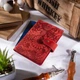 Обкладинка для паспорта з шкіри Hi Art «Mehendi Art» PB-02/1 Shabby Red Berry Червоний - зображення 3