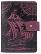 Обложка для паспорта из кожи Hi Art «Discoveries» PB-03S/1 Shabby Plum Фиолетовый - изображение 1