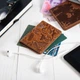 Обложка для документов из кожи HiArt AD-03 Crystal Ginger Let's Коричневый - изображение 3