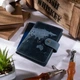 Обкладинка для паспорта з шкіри Hi Art «World Map» PB-03S/1 Shabby Lagoon Блакитний - зображення 4