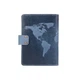 Обкладинка для паспорта з шкіри Hi Art «World Map» PB-03S/1 Shabby Lagoon Блакитний - зображення 3